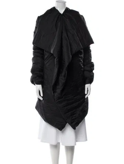 Pre-owned Rick Owens Coat In Black