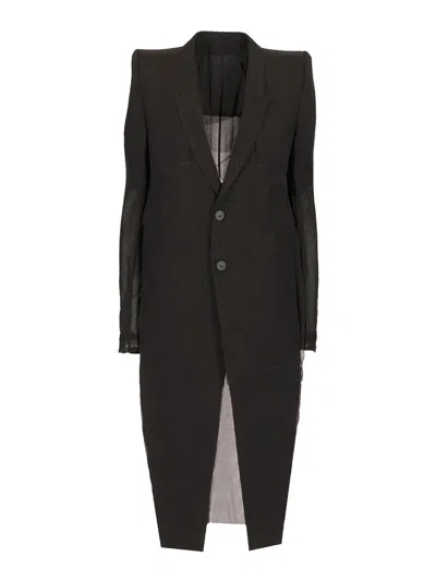 Rick Owens Coat In Brown