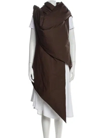 Pre-owned Rick Owens Coat In Brown