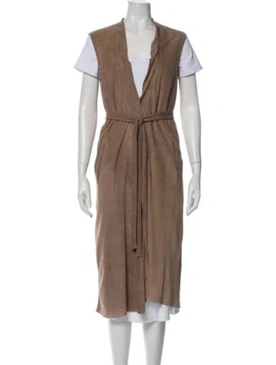 Pre-owned Rick Owens Coat In Neutral