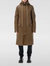 Rick Owens Mega Tailored Long Parka With Hood In Braun