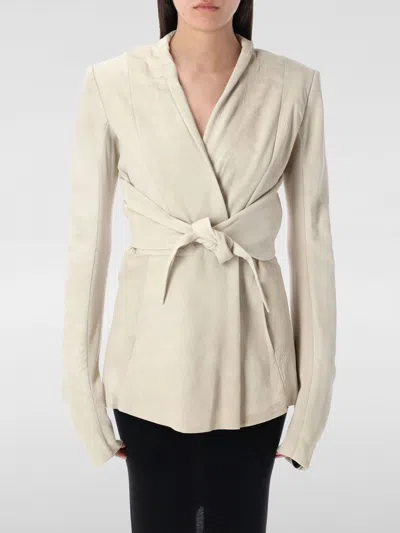 RICK OWENS BLAZER RICK OWENS WOMAN COLOR BEIGE,G79579022