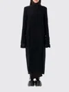 Rick Owens Long Coat Structured Back Vent In Black