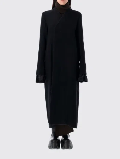 RICK OWENS COAT RICK OWENS WOMAN COLOR BLACK,H24952002