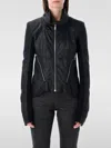 Rick Owens Tailored Leather Biker Jacket Zipper In Black