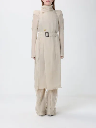 Rick Owens Coat  Woman Color Beige In Gold