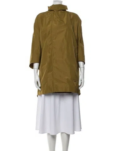 Pre-owned Rick Owens Coat In Yellow