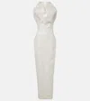 Rick Owens Coated Canvas Gown In White