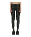 Rick Owens Lurex High-waisted Pants With Gathered Detail In Black