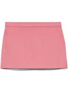 Rick Owens Coated-finish Mini Skirt In Pink