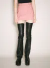 Rick Owens Women Coated Mini Skirt In Pink