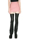 RICK OWENS RICK OWENS COATED MINI SKIRT