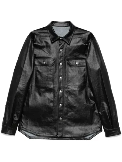 RICK OWENS COATED OVERSHIRT