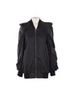 Rick Owens Womens Tec Flight Two-slip-pockets Shell Jacket Black