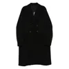 Rick Owens Officer Coat Structured Wide Lapels In Black