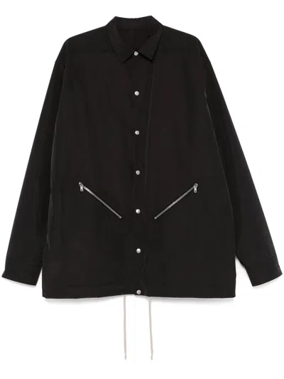 RICK OWENS RICK OWENS COATS BLACK