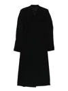 Rick Owens Wool Double-breasted Coat In Black