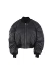 Rick Owens Long-sleeved Cotton Jacket In Black