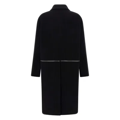 Rick Owens Coats In Black
