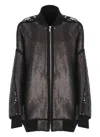 Rick Owens Peter Sequin-embellished Bomber Jacket In Black