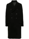 Rick Owens New Bell Virgin Wool Coat In Black