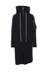 Rick Owens Men's Wool Parka Megaparka Black | Size 48 | Iru02d6980wld09 Color Black In Black