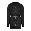 Rick Owens Mens Black Flight Liner Quilted-and-padded Regular-fit Shell-down Jacket In Black