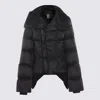 Rick Owens Coats Blacks And Greys In Black