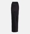 Rick Owens Coda Maxi Skirt In Black