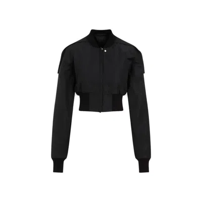 Rick Owens Collage Black Polyester Bomber