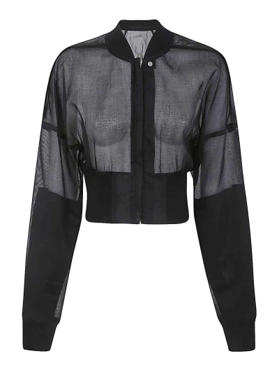 RICK OWENS CHAQUETA BOMBER - NEGRO