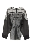Rick Owens Collage Paneled Long Sleeve Top In Black