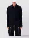 Rick Owens Collared Front Pockets Long Sleeves Jacket In Black