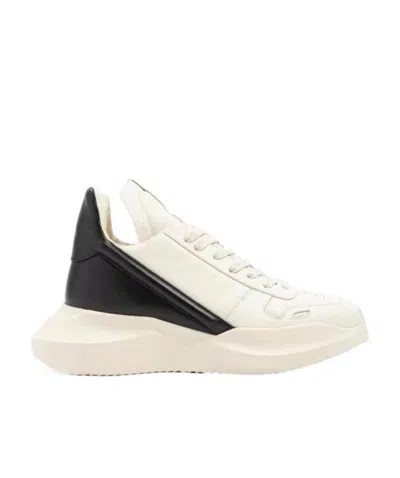 Rick Owens Color-matching Casual Sneakers In White