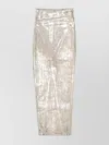 Rick Owens Column Skirt Metallic Finish