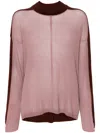 Rick Owens Combo Drop-shoulder Cotton Jumper In Pink