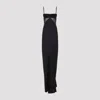 Rick Owens Panelled Satin Midi Slip Dress In Black