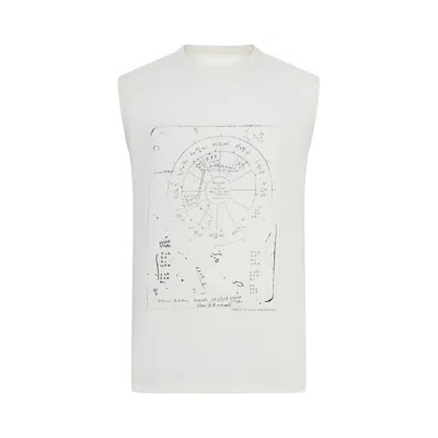 Pre-owned Rick Owens Concordian Brad Sleeveless T-shirt 'milk/black' | White | Men's Size Xl