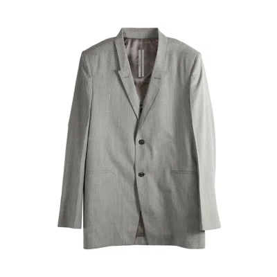 Pre-owned Rick Owens Concordian Jacket 'grey Melange' | Men's Size 50 In Gray