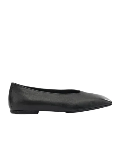 Rick Owens Concordians Ballet Flats In Black