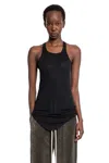 Rick Owens Concordians Basic Rib Tank In Black
