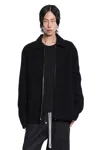 Rick Owens Collared Shirt Jacket Featuring Front Pockets In Black