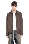Rick Owens Concordians Brad Jacket In Red