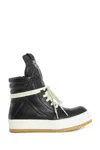 Rick Owens Creep Geobasket High-top Casual Shoes In Black