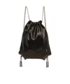 Rick Owens Concordians Drawstring Backpack In Black