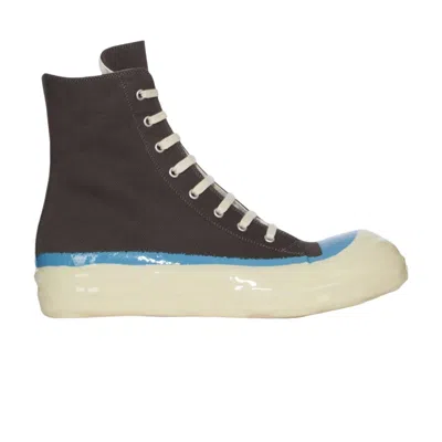 Pre-owned Rick Owens Concordians Drkshdw Overdyed Denim High 'dark Dust Blue Light Beige' | Brown | Men's Size