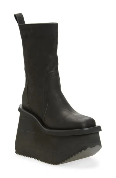 Rick Owens Concordians Factory Boot In Black