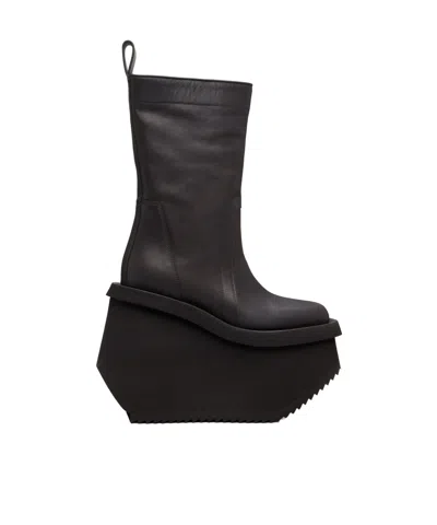 Rick Owens Concordians Factory Mid-calf Boots In Gray