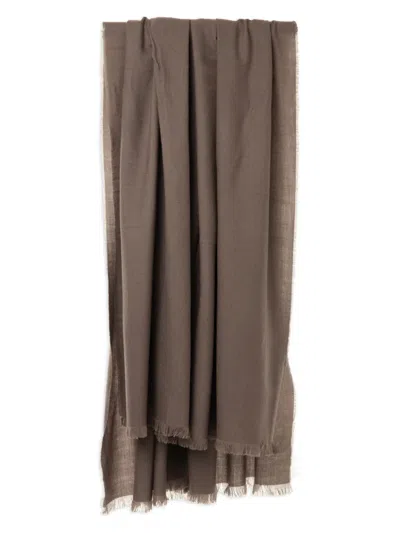 Rick Owens Concordians Follo Scarf In Brown
