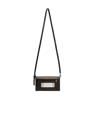 Rick Owens Concordians Griffin Shoulder Bag In Black